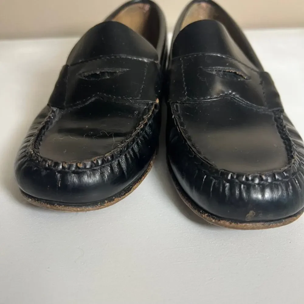 Brooks Brothers boys leather loafers shoes 12.5